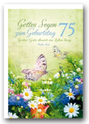 Faltkarte - Gottes Segen zum Geburtstag (75)
