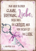 Postkarte "Liebe / Schlüssel"