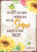 Postkarte "Sonne / Sonnenblumen"