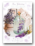 Postkarte - Zum Geburtstag Gottes Segen (Lavendel)