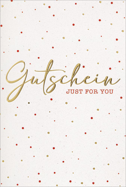 Faltkarte Gutschein - Just for you