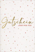 Faltkarte Gutschein - Just for you