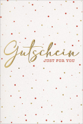 Faltkarte Gutschein - Just for you