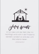 Postkarte - Jesus spricht: Ich bin das Licht