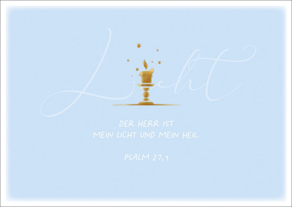 Postkarte Licht