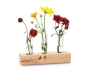 Blumen-und Gräservase mit 3 Glaseinsätzen