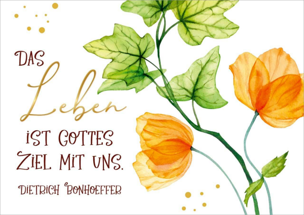 Postkarte Das Leben ist Gottes Ziel