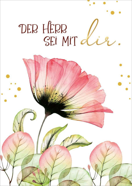 Postkarte Der Herr sei mit dir