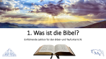 Was ist die Bibel? (Lektion 1)