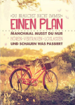 Postkarte Einen Plan Fahrrad