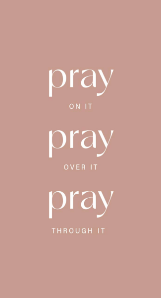 Metallschild: Pray on it