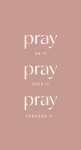Metallschild: Pray on it