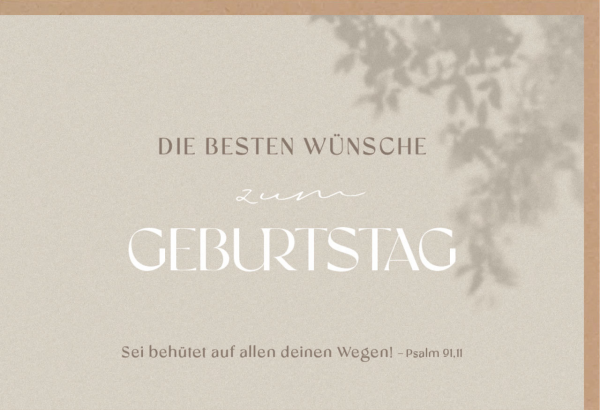 Faltkarte Die besten Wünsche zum Geburtstag