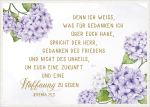 Postkarte Gedanken des Friedens