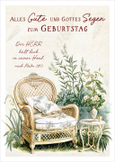 Postkarte Alles Gute und Gottes Segen zum Geburtstag Ps....