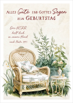 Postkarte Alles Gute und Gottes Segen zum Geburtstag Ps. 139,5
