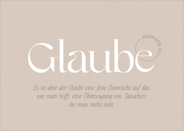 Postkarte Glaube