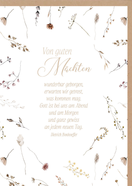Faltkarte Von guten Mächten