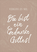 Postkarten Gedanke Gottes