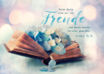 Postkarte freudige Worte