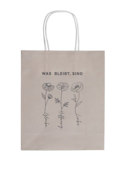 Geschenkpapiertüte - Was bleibt