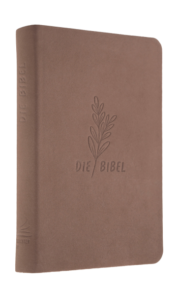 Schlachter 2000 Bibel - Taschenausgabe (Softcover, Rindsleder, Taupe)