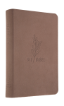 Schlachter 2000 Bibel - Taschenausgabe (Softcover, Rindsleder, Taupe)