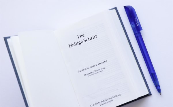 Elberfelder Übersetzung - Pocketbibel, Hardcover, Baladek, grau-blau